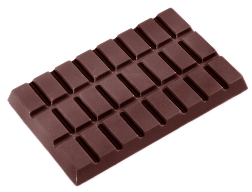 CHOCOLATE TABLET MOLD 102 GR CW1431 1X3 -- 102GR