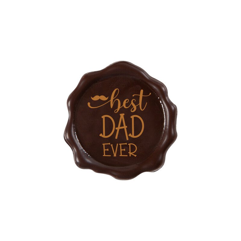 2011059 BEST DAD EVER STAMP 3.8 CM 120PCS ***S/CDE***