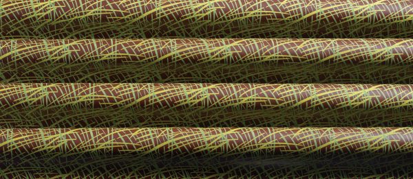 060113 PCB BEDRUKTE GROENE VELLEN 40X25 CM 17 STUKS ***S/CD***