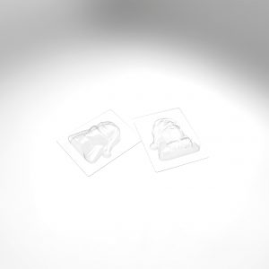 074316 PCB MOULES PÈRE NOËL SLAVE POUR 6 PIÈCES 13X12,7 CM P. 7,5 CM 12PCES ***S/CD***