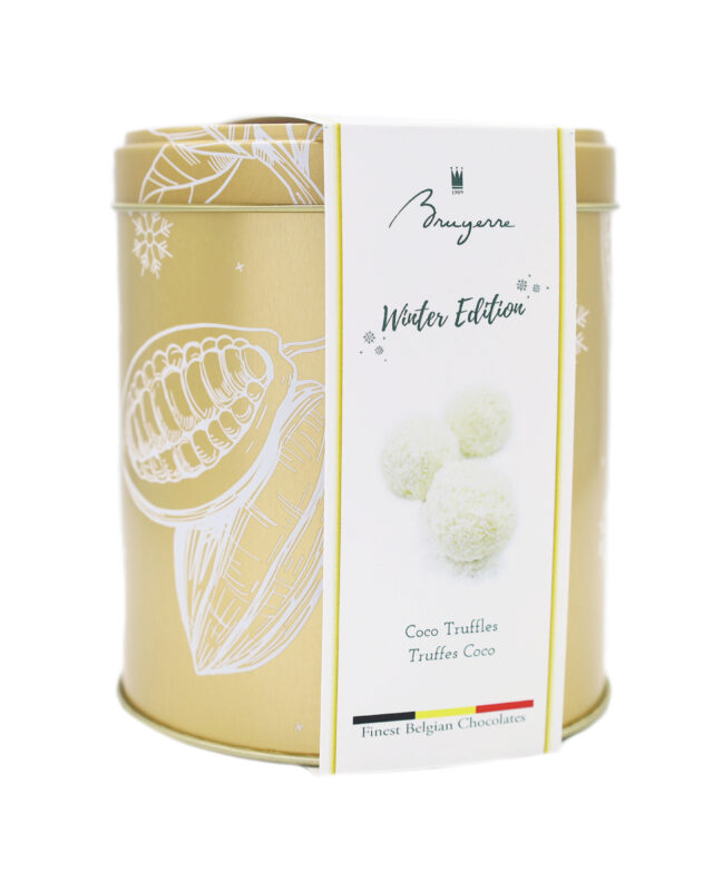 BRUYERRE METAL BOX WINTER TRUFFLE COCONUT 250GR 6X250GR