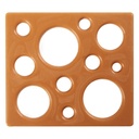 2015727 CARAMEL LOG TOPPERS WITH HOLES 9X8CM 40 PIECES ***ON ORDER***