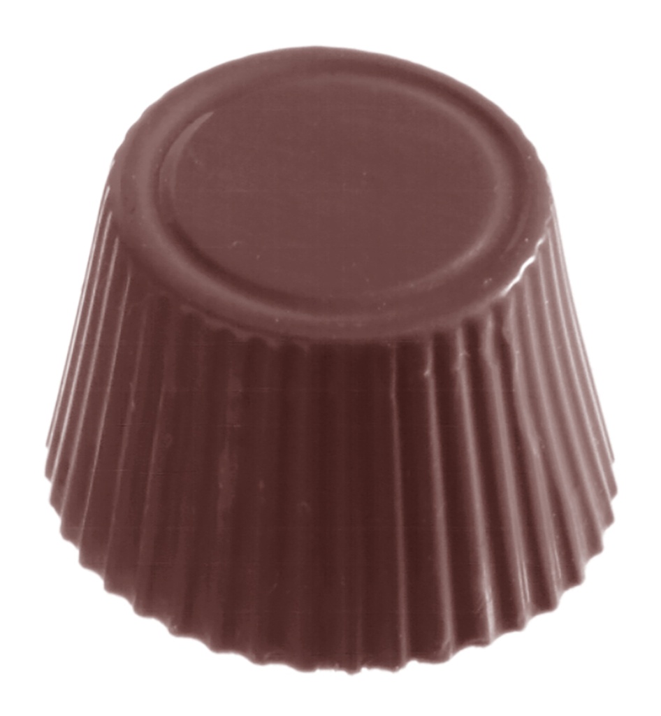 CW1002 3X7 ROUND CUP CHOCOLATE MOLD -- 14GR