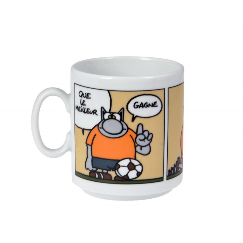 LE CHAT MUG STRIP COLOR QUE LE MEILLEUR 30CL P.GELUCK