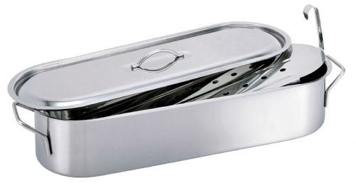 BEKA STAINLESS STEEL FISHPOOL 60CM WITH LID AND GRILL