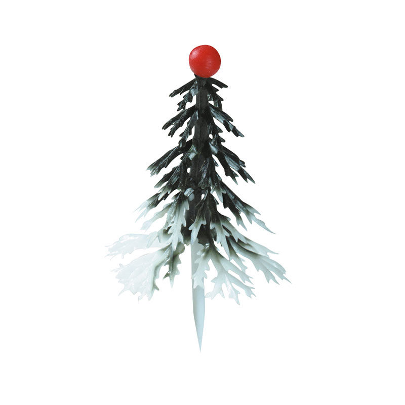 1059834 GREEN AND WHITE FIR TREE DECOR 144PC