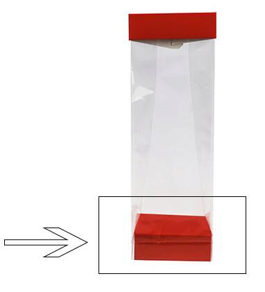 BASIS NR. 8 AARDBEIROOD VOOR TASONDERKANT 8X5X3CM 100 STUKS