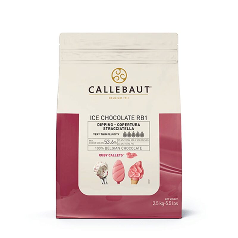 CALLEBAUT ICE-43-RUBY-552 CHOCOLADE RUBY 2.5KG=KG