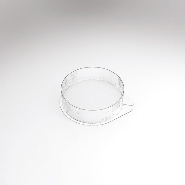 070552 PCB MOULES ENTREMETS ROND PLAT POUR 100 PIÈCES Ø 14 CM P. 4 CM 100PCES ***S/CD***