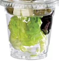 POT/COUPE PLASTIQUE PET TRANSPARENT H90MM 330ML PAQUET DE 50 PIÈCES ***S/CD***