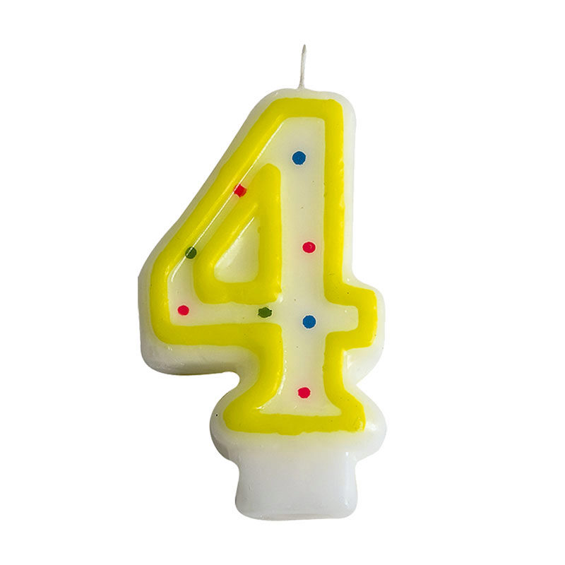 1023810 BOUGIES CHIFFRE NR 4 ***S/CDE***