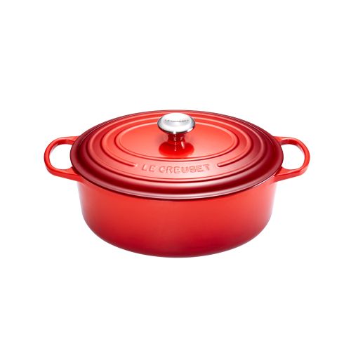 LE CREUSET OVAL COCOTTE 29CM CHERRY 4.7L 6PSIGNATURE