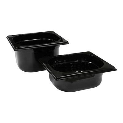 BAC POLY NOIR GN1/6-100-1.5L-17.6X16.2 (-100°+100°)