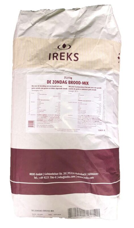 + SUPPRIME FOURNISSEUR IREKS MIX PAIN 7DIMANCHE/DE ZONDAG BROOD 25KG