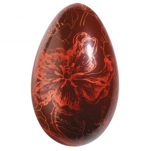 074006 PCB HALF-EGG MOLDS ENGRAVING 2 DESIGNS 13.4X8.7 CM 16PCS ***s/cd***