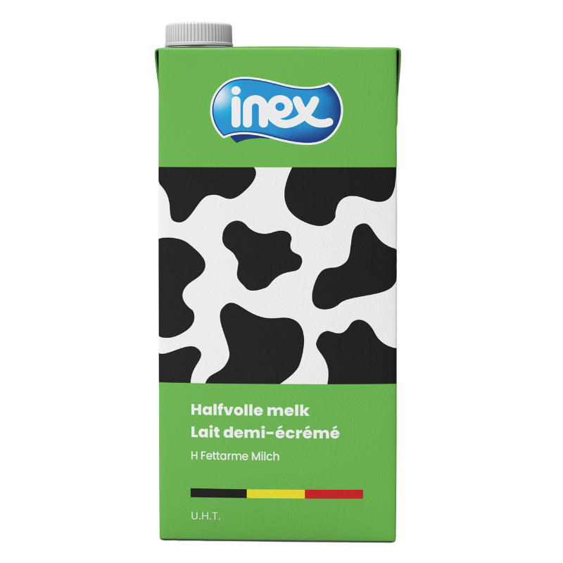 INEX 3675 LAIT *DEMI ÉCRÉMÉ* UHT TETRA 12 X 1L