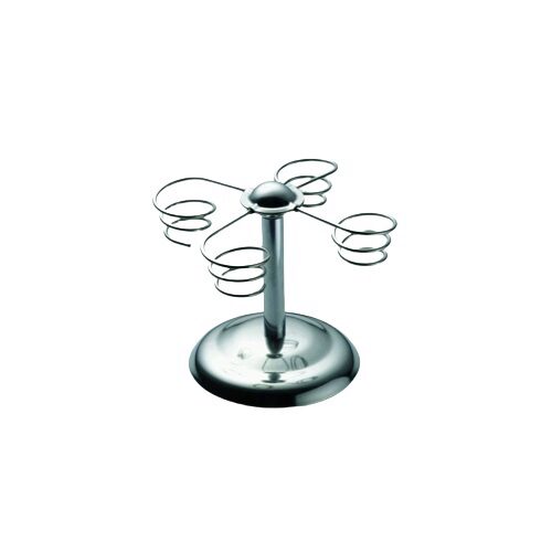 STOCKEL STAINLESS STEEL SUPPORT 4 TURNSTILET CORNETS WITH SPRING 165 X 140 MM MODEL 324