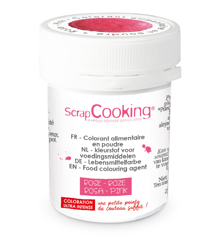  SCRAPCOOKING VOEDSELKLEURSTOF HYDRO ROZE 5GR