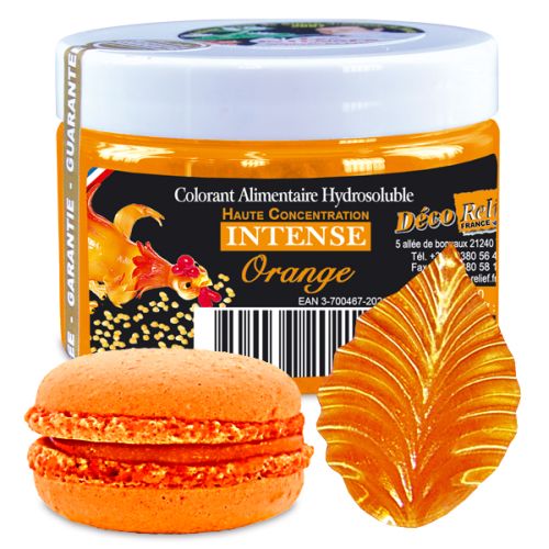 WATER-SOLUBLE COLORANT INTENSE ORANGE E110 - INT31 50GR