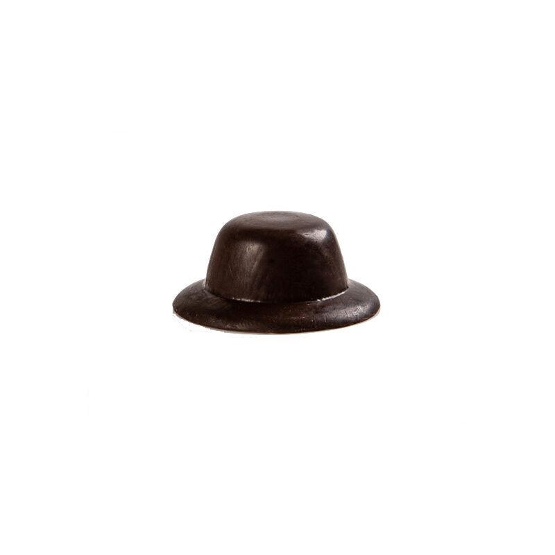 2015942 CHAPEAU NOIR EN CHOCOLAT 30X15MM 48 PCES
