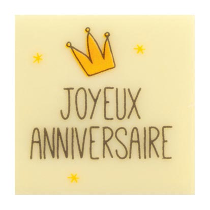 061379 PCB CARRÉS CB ROI DU JOUR 3 CM 120PCES ***S/CD***