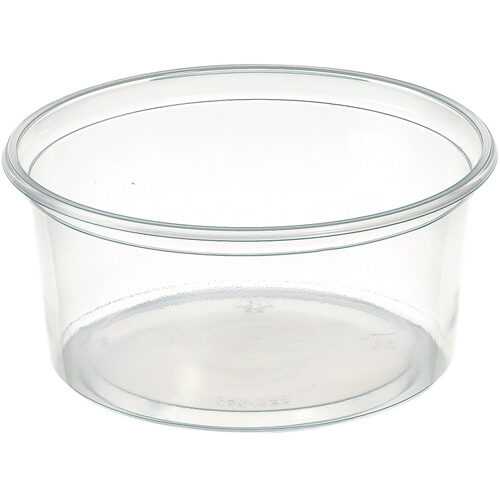DUNI * PP DELIPACK TRANSP ROUND TRAY 300ML 50PC