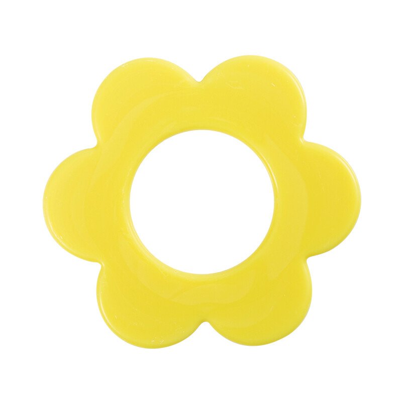 2032545 FLEUR JAUNE OUVERT 6,7CM 40PCS ***S/CDE***