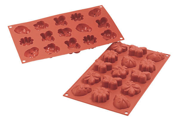SILIKOMART SF135 MOLD 15 SPRING SHAPES 50X38 HT20MM 20.3ML NON-STICK GN1/3 -50° TO 250°