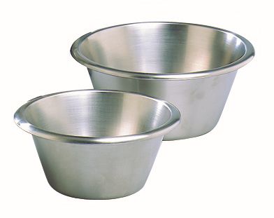MATFER BASSINE FOND PLAT INOX 20CM-2.0L