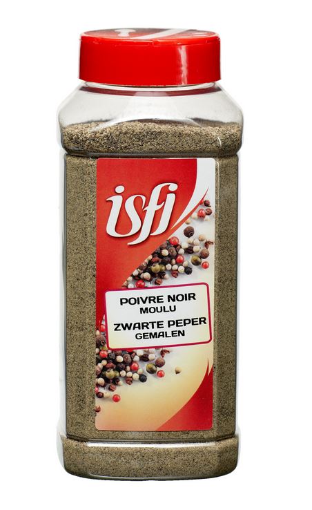 ISFI GEMALEN ZWARTE PEPER 500GR