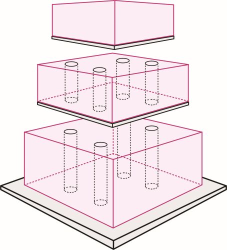 CUTABLE PLASTIC TUBES FOR CAKE SUPPORT 19 X 200MM