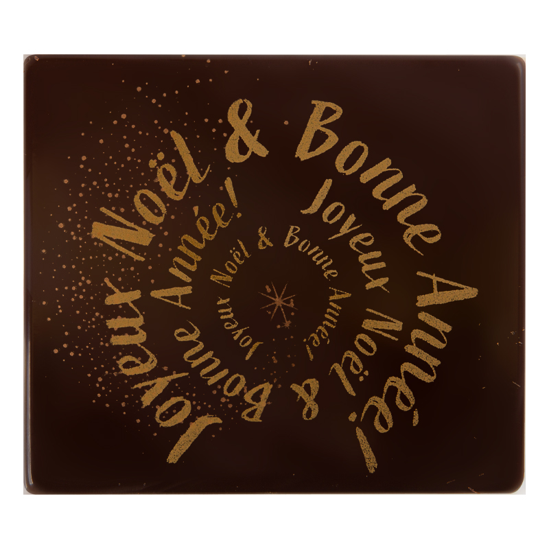 2015641 JOYEUX NOEL & BONNE ANNÉE BLOKHITTERS 9X8CM 40 STUKS ***OP BESTELLING***