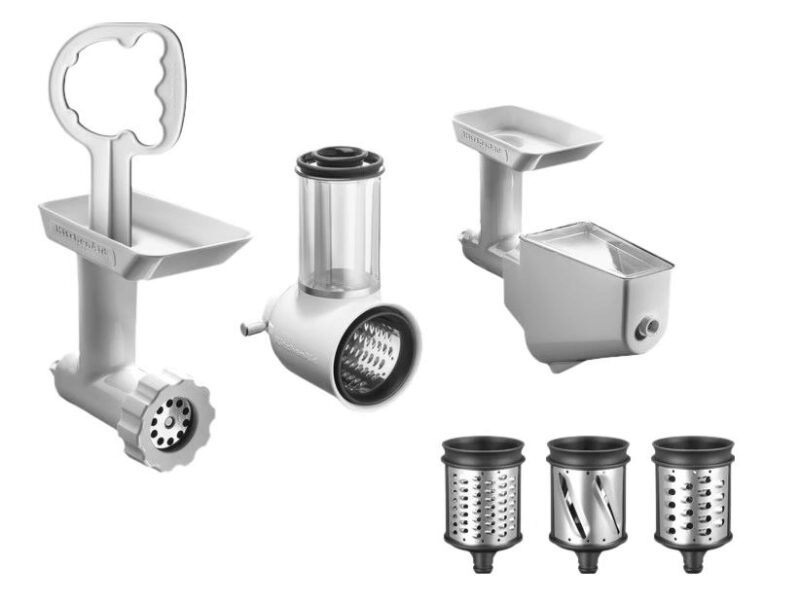 KITCHENAID ACCESSORY SET SLICING-GRATING-CHOPPING-EXTRACTOR-5KSM2FPPC