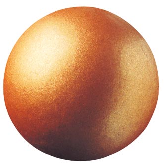 000222 PCB BOULES CB DRAGÉIFIÉES BRONZE Ø 2,6 CM 63PCES ***S/CDE***