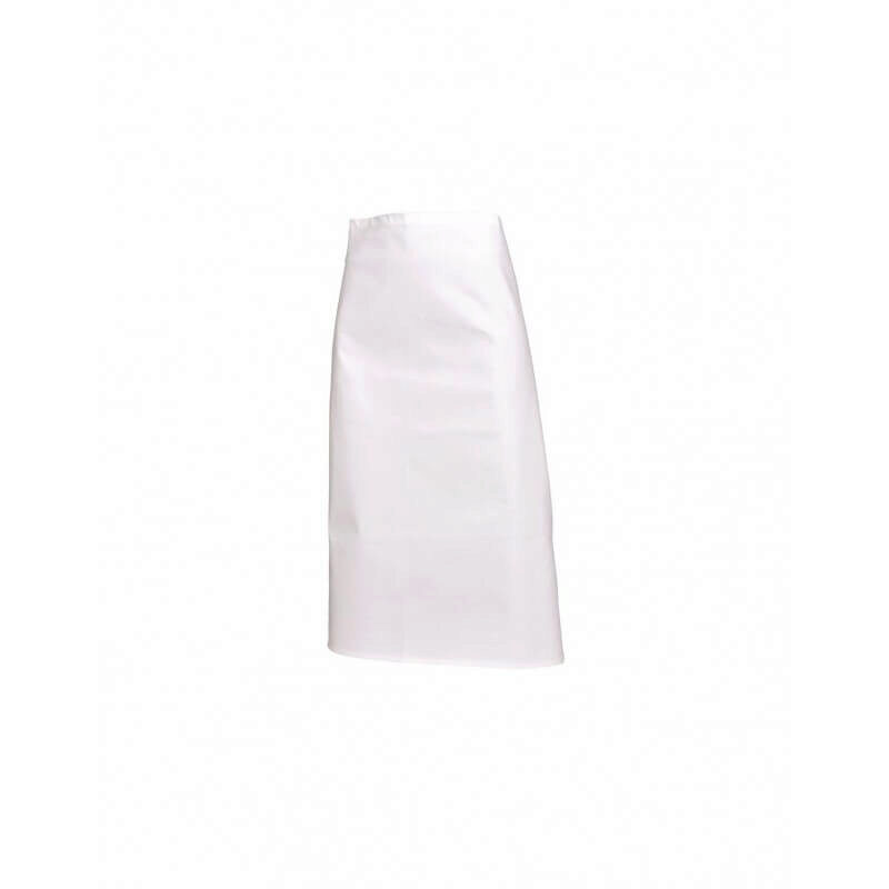 SNV LONG WHITE CHEF APRON WITHOUT POCKET 100X90CM 100% COTTON