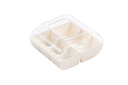 WITTE MACADO DOOS VOOR 6 MACARONS