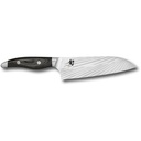 KAI SHUN NAGARE SANTOKU MES 18CM DAMAST - NDC-0702