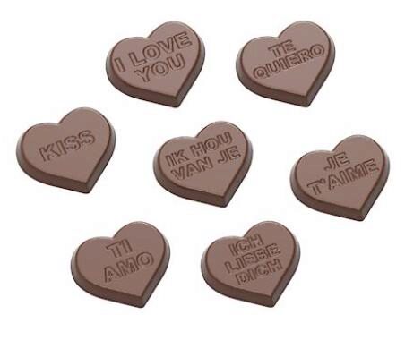 CARAQUES HARTEN CHOCOLADEVORM 7 FIG. CW1658 3X7 -- 4GR