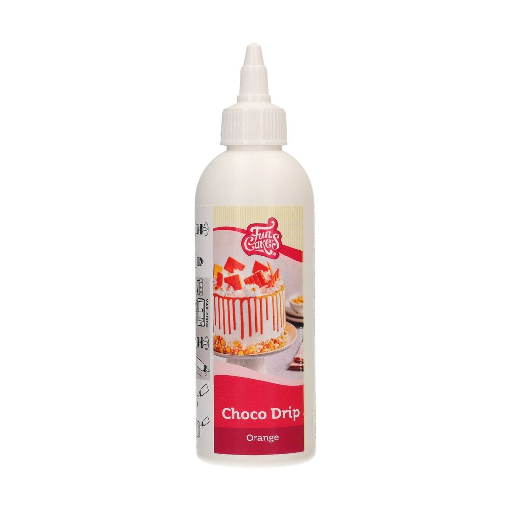 FUNCAKES ORANGE CHOCOLATE GLAZING 180GR