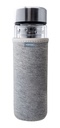 NERTHUS GLASS-NEOPRENE BOTTLE 350ML W/INFUSER W/FILTER