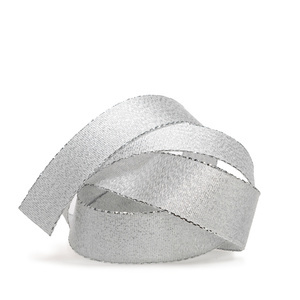 ZILVEREN PAILLETTENLINT "FLARE" 25 MM X 50 M