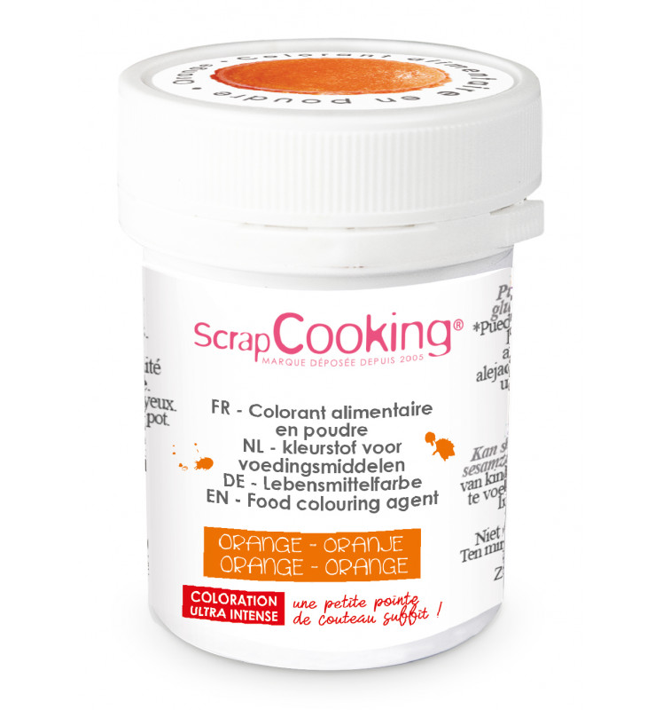 SCRAPCOOKING COLORANT ALIMENTAIRE HYDRO ORANGE 5GR