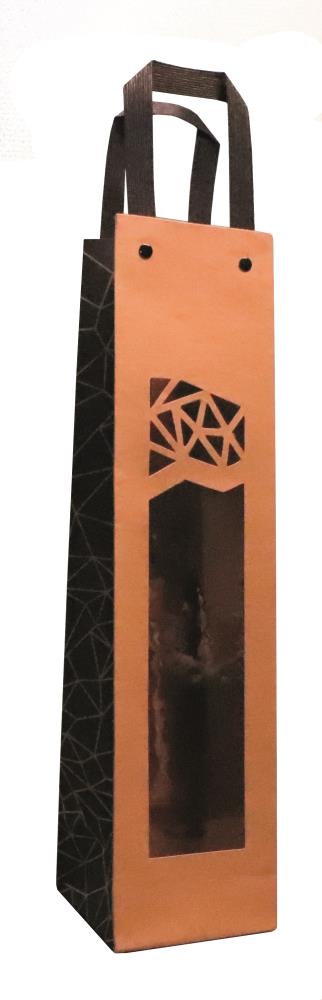 "AUTHENTIC" KRAFT BOTTLE POUCH 9.5X9.1CM H/38CM PACK OF 10