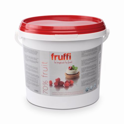 DEBCO FRUFFI FRUIT FILLING RASPBERRY PLUS BUCKET 6 KG