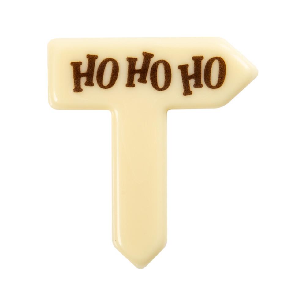 2015490 HOHOHO WITTE CHOCOLADE BORD 45X45MM 100 STUKS ***OP BESTELLING***