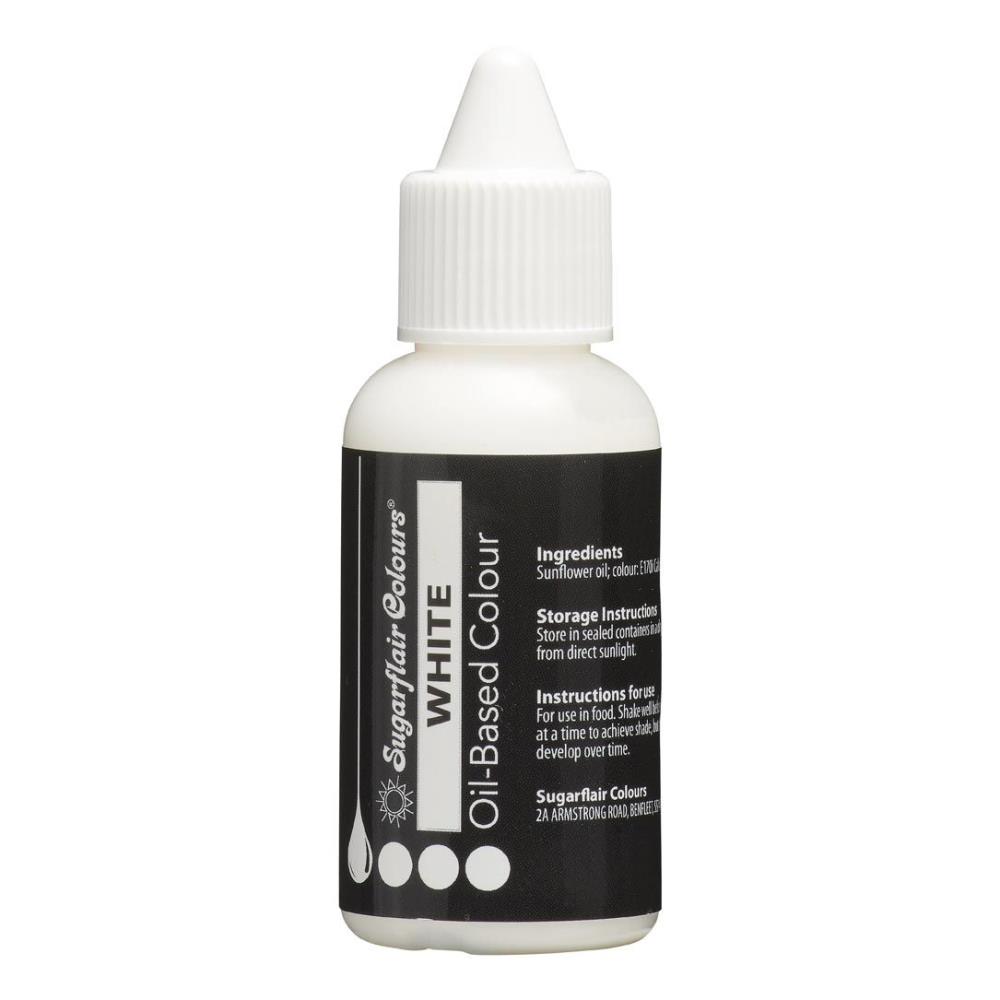 SUGARFLAIR LIPOSOLUBLE DYE WHITE 30ML