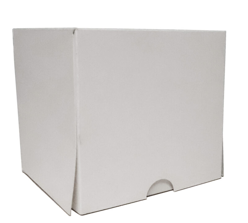 BOITE A GATEAUX  BLANCHE 10X10X10 CM  FOST + COMPRIS 100 PIECES