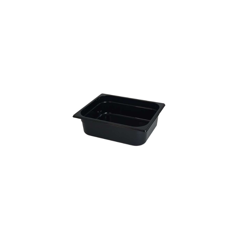 BAC GN1/2 POLYPROPYLENE NOIR 5,5L H10CM HACCP -40+80° GASTROPLUS