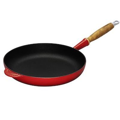 LE CREUSET "CAST IRON" PAN CHERRY 28CM 2.6L