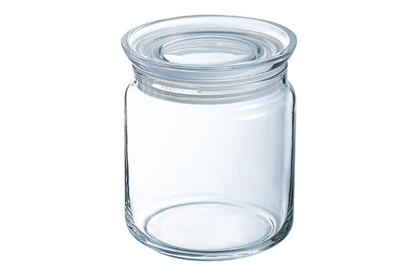 LUMINARC PURE RONDE GLAZEN VOORRAADPOT 0,75L - MET LUCHTDICHTE DEKSEL